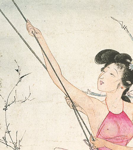金平-胡也佛的仕女画和最知名的金瓶梅秘戏图